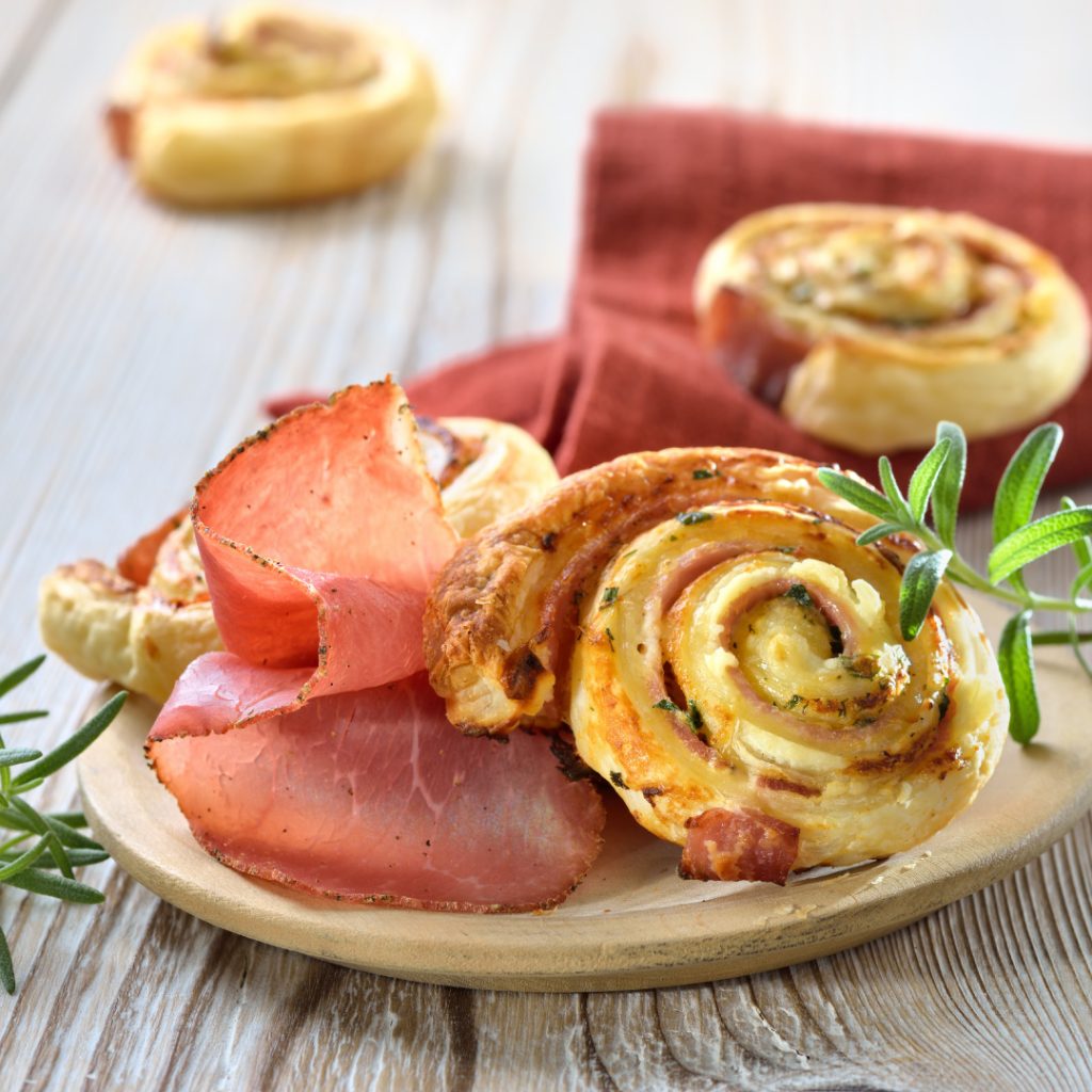 Schinken-Käse-Schnecken - Heinrichsthaler Schinken-Käse-Schnecken - Heinrichsthaler