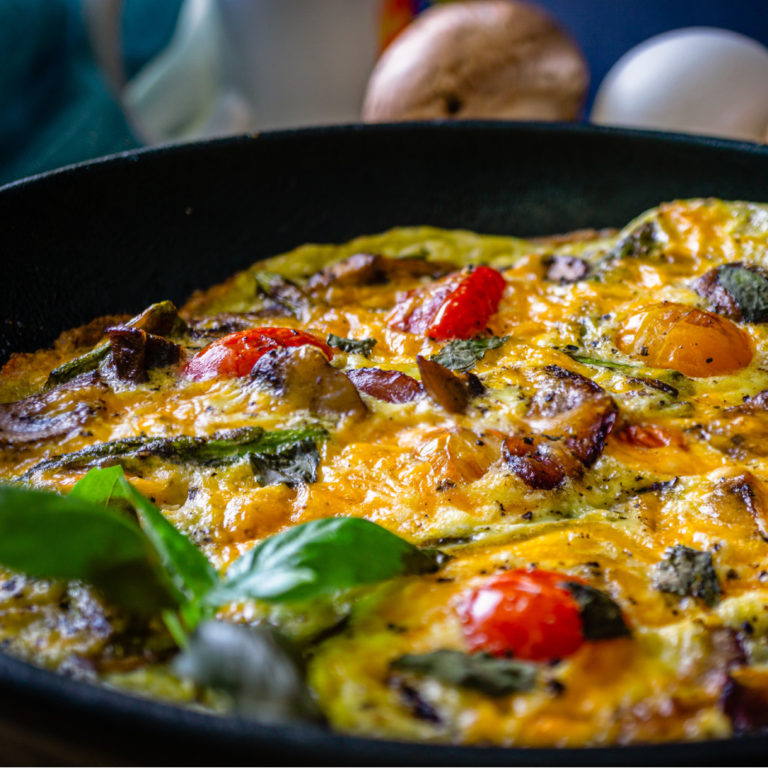 Pilz-Tomaten-Omelett mit Käse - Heinrichsthaler