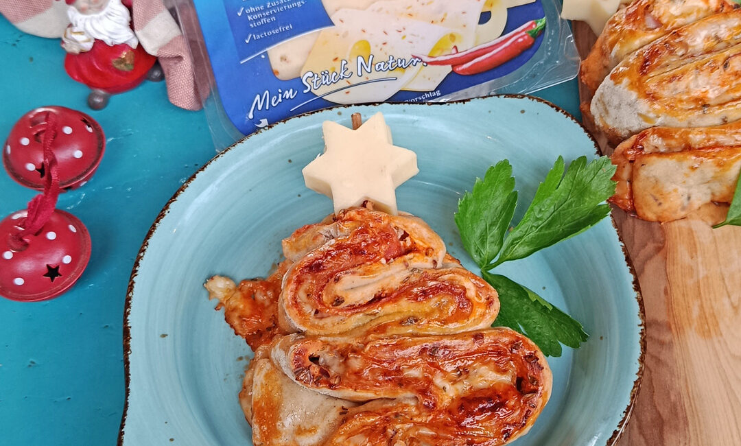 Weihnachts-Pizza-Bäumchen